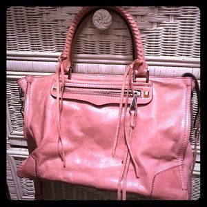 Rebecca Minkoff Regan Pink Distressed Leather Bag